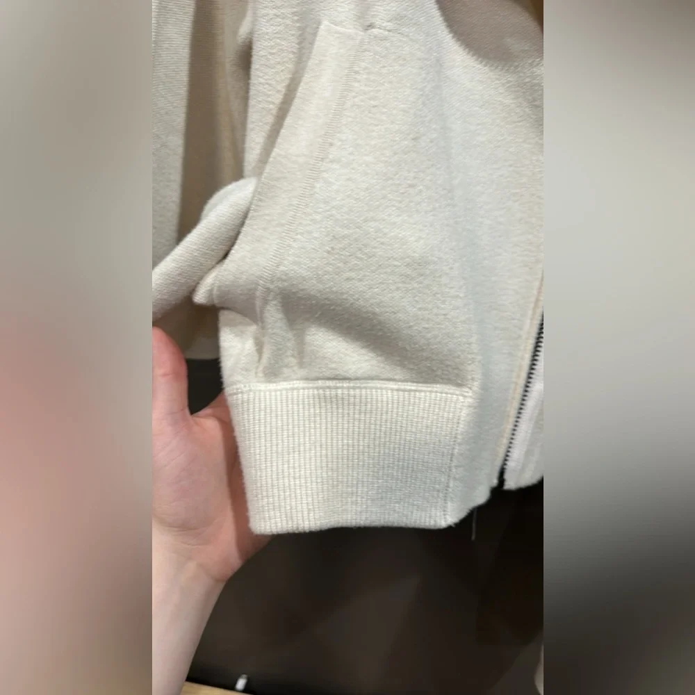 Free people Georgia sweater hoodie cream moto cut - Picture 6 of 11